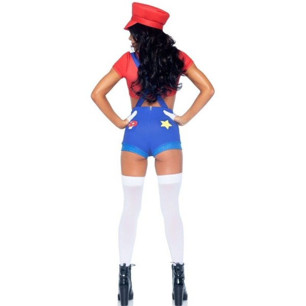 LEG AVENUE - COSTUME SEXY MARIO BROS ROUGE/BLEU M LEG AVENUE COSTUMES