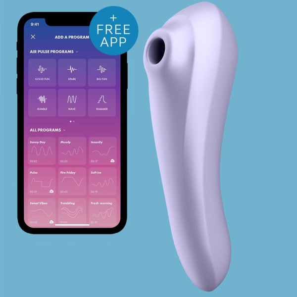 Satisfyer - Vibrateur Dual Pleasure AIR Pulse Mauve