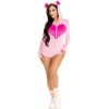 LEG AVENUE - URSO DE PELUCHE ROSA VELVET BODYSUIT S LEG AVENUE SUITS