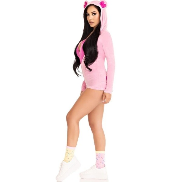 LEG AVENUE - URSO DE PELUCHE ROSA VELVET BODYSUIT M LEG AVENUE SUITS