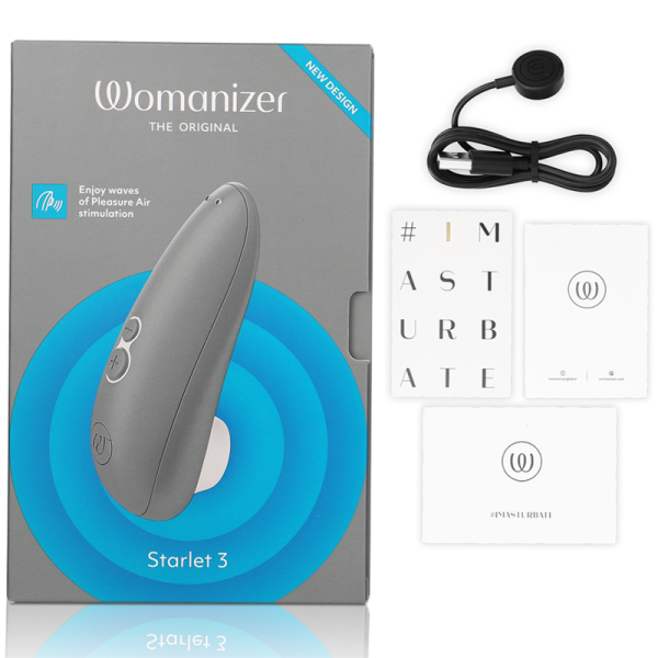 WOMANIZER Starlet 3 Gris - Plaisir Premium Pas Cher & Discret