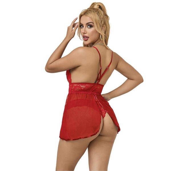 SUBBLIME - 953843 BABYDOLL DOS OUVERT ROUGE L/XL SUBBLIME BABYDOLLS