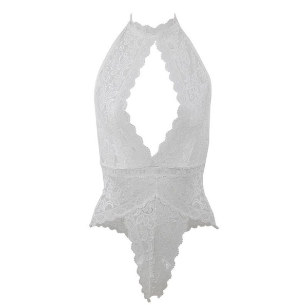 SUBBLIME - 953867 BODY DENTELLE BLANC L/XL SUBBLIME BODYSTOCKINGS