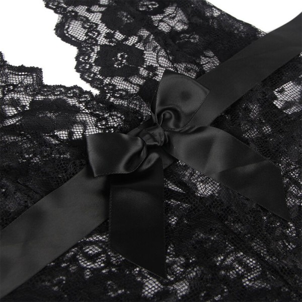 SUBBLIME - 930882 BODY SEXY A VOLANTS NOIR L/XL SUBBLIME BODYSTOCKINGS