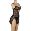 SUBBLIME - 954185 BABYDOLL EN DENTELLE À BRETELLES RÉGLABLES NOIRE S/M SUBBLIME BABYDOLLS