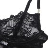 SUBBLIME - 954185 BABYDOLL EN DENTELLE À BRETELLES RÉGLABLES NOIRE S/M SUBBLIME BABYDOLLS
