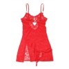 SUBBLIME - 954208 BABYDOLL DE ENCAJE Y TIRANTES AJUSTABLES ROJO S