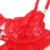 SUBBLIME - 954215 BABYDOLL EN DENTELLE À BRETELLES RÉGLABLES ROUGE L/XL SUBBLIME BABYDOLLS