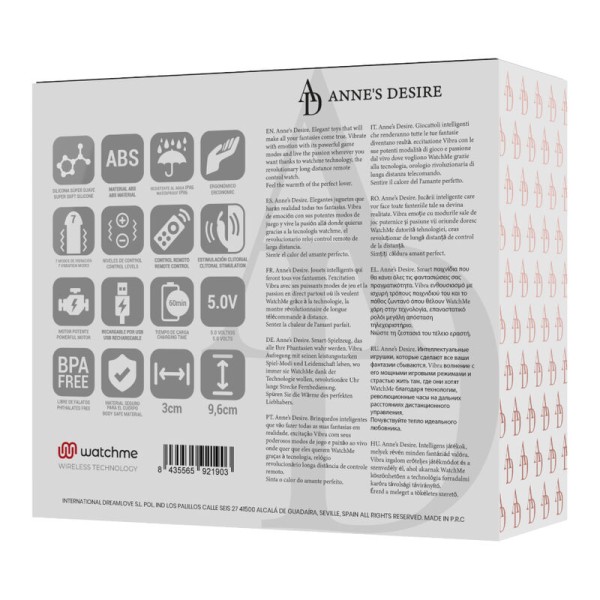 Anne's Desire - Panty Pleasure Tecnolog A Watchme Noir