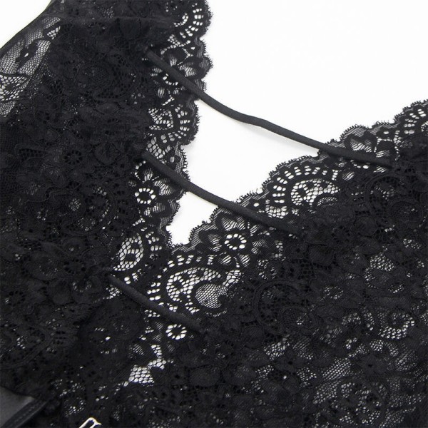 SUBBLIME - 954390 BODY SEXY AVEC PORTE-JARRETELLES NOIR L/XL SUBBLIME BODYSTOCKINGS