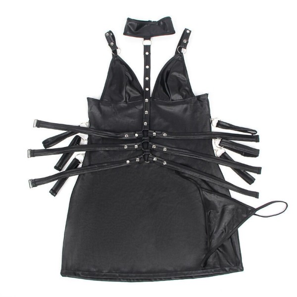SUBBLIME - 954413 BODY BONDAGE PIEL NEGRO L/XL VESTIDOS SUBBLIME