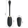 Œuf Vibrant Rechargeable Luxe Noir - Livraison Discrète | Pretty Love