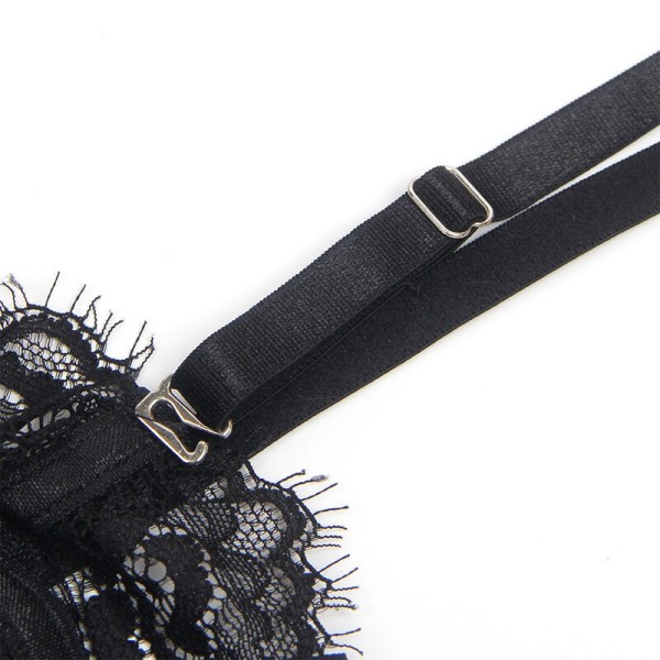 SUBBLIME - 955502 BODY EN DENTELLE AVEC NŒUDS ET JARRETELLES NOIR L/XL SUBBLIME BODIES