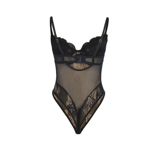 SUBBLIME - 955625 BODY EN DENTELLE AVEC FERMETURE EN BAS NOIR L/XL SUBBLIME BODIES