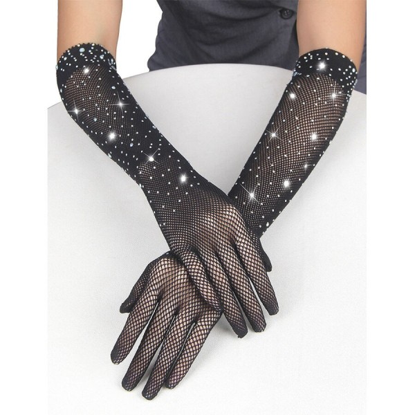 SUBBLIME - 957469GUANTES NEGRO TRANSPARENTE BRILLO S/M ACCESORIOS