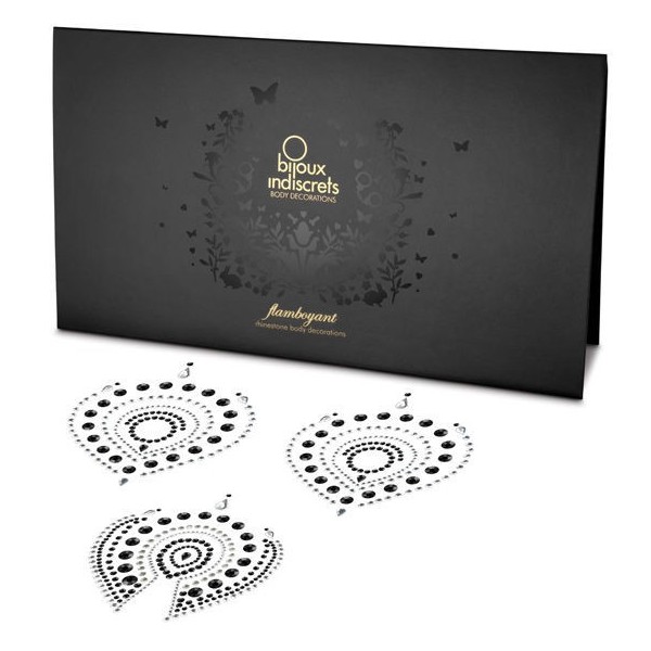 JOYAS - INDISCRETS FLAMBOYANT BLACK & SILVER DESIRE JOYAS METÁLIC