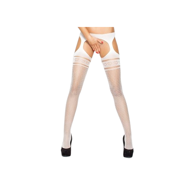 PASSION - MEDIAS CON LIGUERO BS002 BLANCO PASSION MUJER LIGUERO &