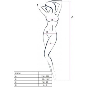 PASSION - FEMME BS020 BODYSTOCKING NOIR TAILLE UNIQUE PASSION WOMAN BODYSTOCKINGS