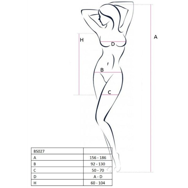 PASSION - FEMME BS027 BODYSTOCKING BLANC STYLE ROBE TAILLE UNIQUE PASSION WOMAN BODYSTOCKINGS