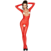 PASSION - BODYSTOCKINGS MUJER BS031 ROJO TALLA ÚNICA BODYSTOCKING
