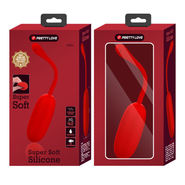 Œuf Vibrant Julius Imperméable Rouge - Qualité Premium & Livraison Discrète | Pretty Love