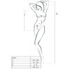 PASSION - MUJER BS035 BODYSTOCKING BLANCO TALLA ÚNICA PASSION MUJ