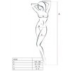 PASSION - FEMME BS036 BODYSTOCKING BLANC TAILLE UNIQUE PASSION WOMAN