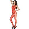 PASSION - FEMME BS036 BODYSTOCKING ROUGE TAILLE UNIQUE PASSION WOMAN