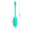 PRETTY LOVE - Oeuf Vibrant Julius Rechargeable Aqua Vert - Qualité Premium & Livraison Discrète