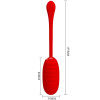 Oeuf Vibrant Rechargeable Kirk Rouge - Livraison Discrète & Premium