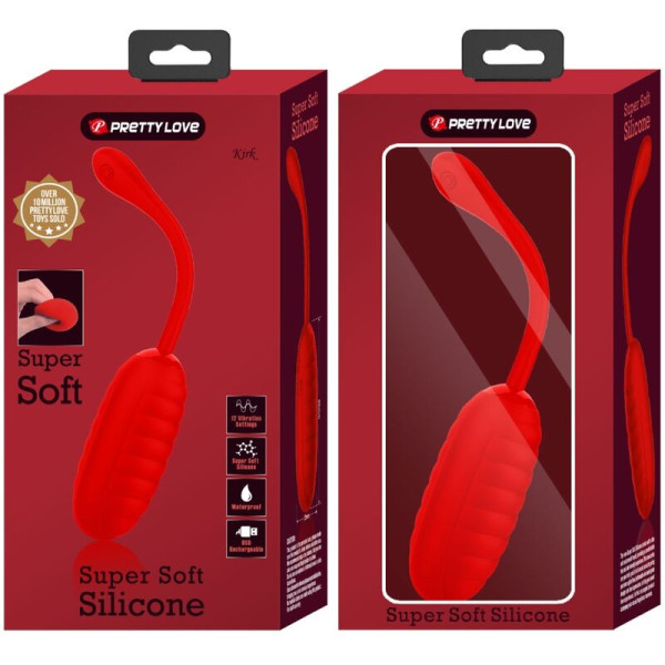 Oeuf Vibrant Rechargeable Kirk Rouge - Livraison Discrète & Premium