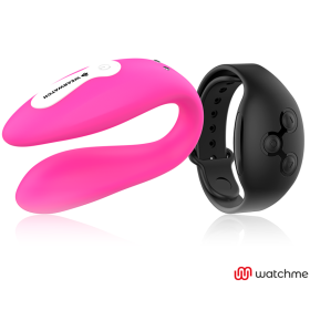 Wearwatch - Vibrateur Double Technologie Watchme Fuchsia/azabache