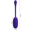Œuf Vibrant Rechargeable Kirk Violet - Livraison Discrète
