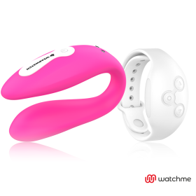 Wearwatch - Vibrador de Tecnologia Dupla Watchme Fúcsia / Neve