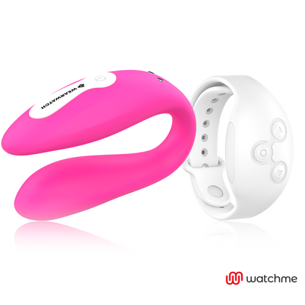 Wearwatch - Watchme Vibrateur Double Technologie Fuchsia / Neige
