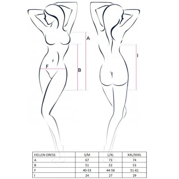 PASSION - FEMME HELLEN ROBE ET STRING TAILLE S/M PASSION WOMAN SETS