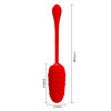 Oeuf Vibrant Texture Marine Rouge - Qualité Premium PRETTY LOVE