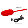 Oeuf Vibrant Texture Marine Rouge - Qualité Premium PRETTY LOVE