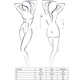 PASSION - ENSEMBLE ZOE FEMME TAILLE S/M PASSION WOMAN SETS
