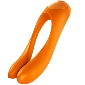 Satisfyer - Vibrador de Dedo Laranja Candy Cane