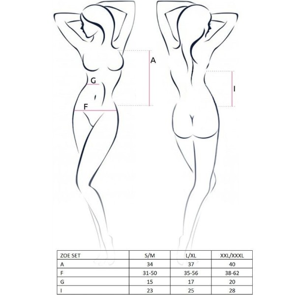 PASSION - CONJUNTO ZOE MULHER TAMANHO L/XL CONJUNTOS PASSION MULHER