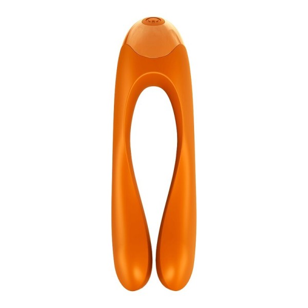 Satisfyer - Vibrador Dedo Candy Cane Naranja
