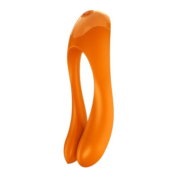 Satisfyer - Vibrador Dedo Candy Cane Naranja