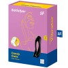 Satisfyer - Vibrador de dedo Candy Cane Negro – Para clítoris