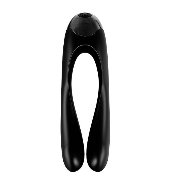 Satisfyer - Vibrador de dedo preto Candy Cane – Para clitóris