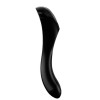 Satisfyer - Vibrador de dedo Candy Cane Negro – Para clítoris