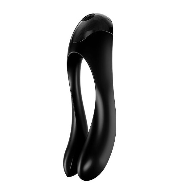 Satisfyer - Vibrador de dedo preto Candy Cane – Para clitóris