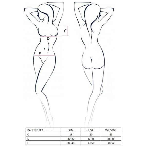 PASSION - FEMME PAULINE ENSEMBLE 3 PIÈCES TAILLE L/XL PASSION WOMAN SETS