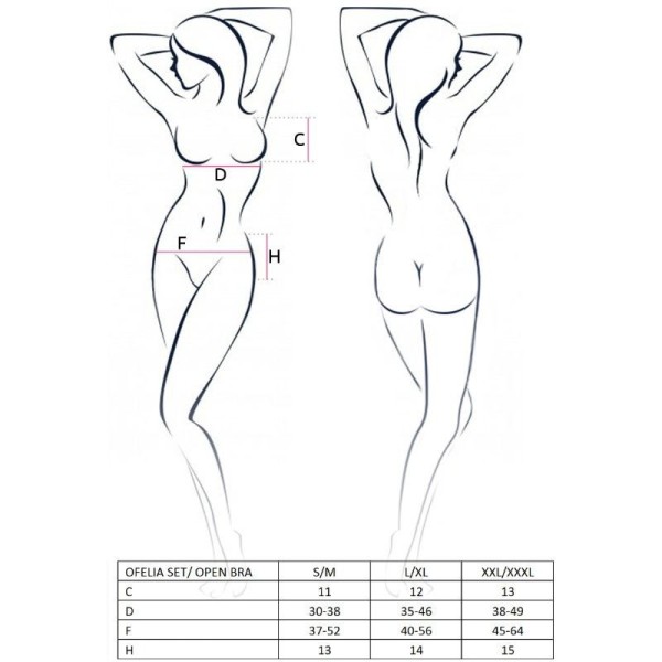 PASSION - ENSEMBLE FEMME OFELIA TAILLE L/XL PASSION WOMAN SETS