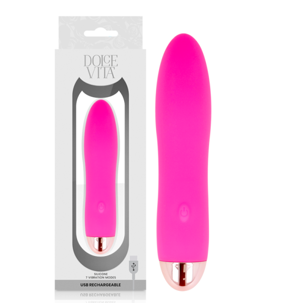 Dolce Vita - Vibrateur Rechargeable Quatre Rose 7 Vitesses